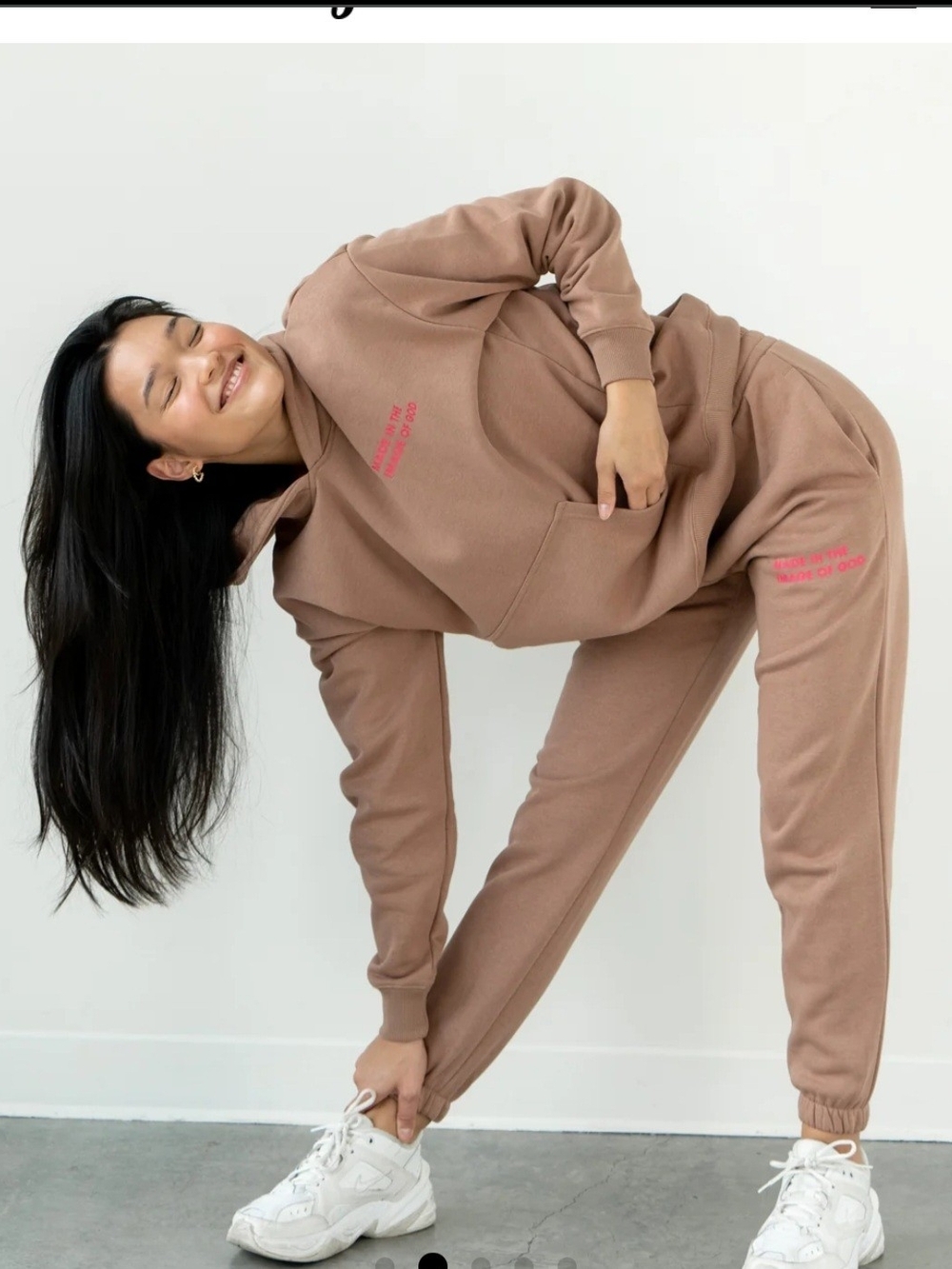 Elevated Faith Made In The Image Of God Brown Sweatpants Size Small
